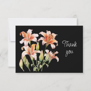Schöne Lilien-Lilien-Blumen-Dankeskarten Dankeskarte