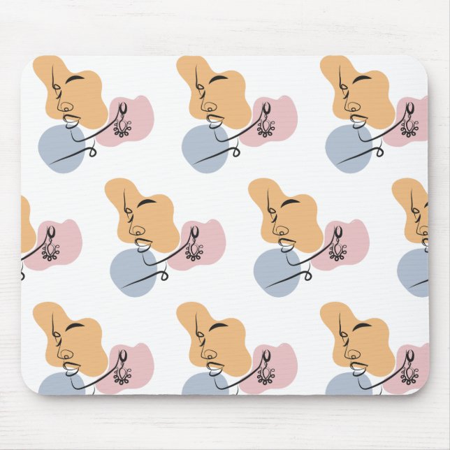 schöne Line Art Mousepad (Vorne)