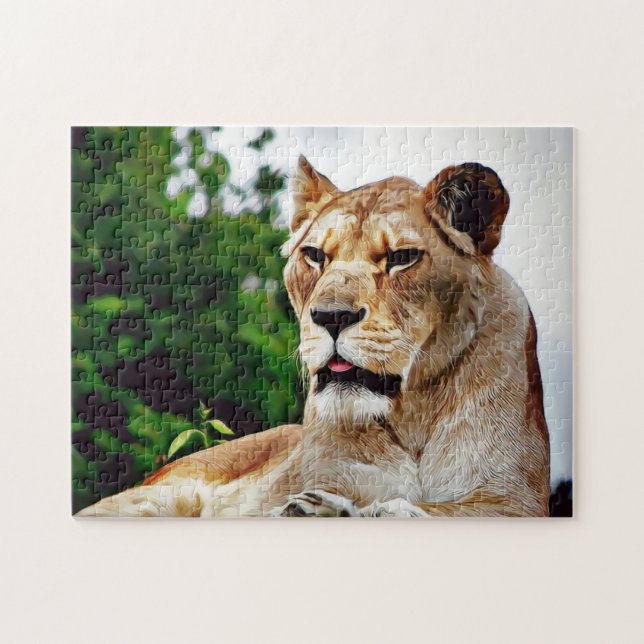 Schöne Lioness-Digitalmalerei (Horizontal)