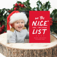 Schöne Liste lustig süße ein Foto rote Weihnachten