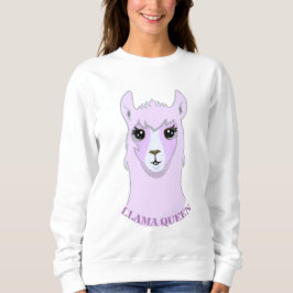 Schöne Llama Queen Sweatshirt