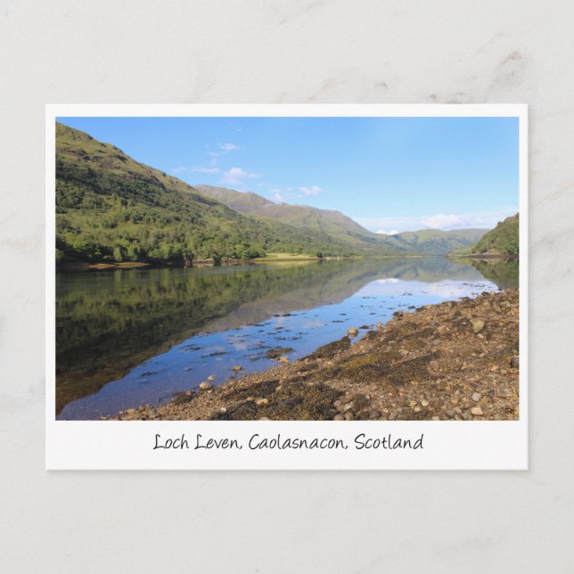 Schöne Loch Leven View, Schottland Postkarte (Vorderseite)