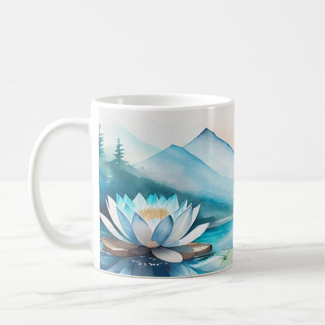 Schöne Lotus Blume Tasse (Links)