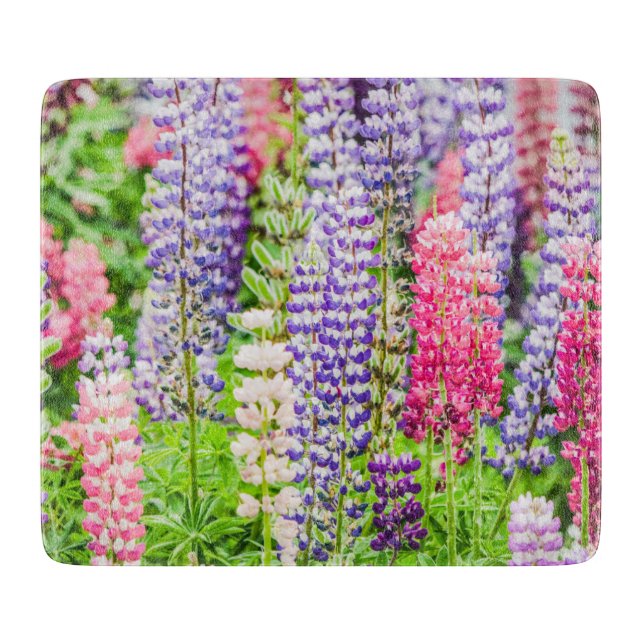 Schöne Lupine-Blume  Schneidebrett (Vorderseite)