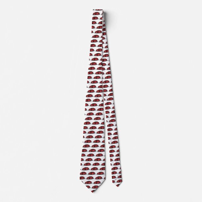 Schöne Luxus Sportwagen Neck Tie Krawatte (Vorderseite)