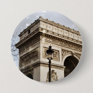 Schöne, Mädchenhafte Vintage-Paris-Taste Button