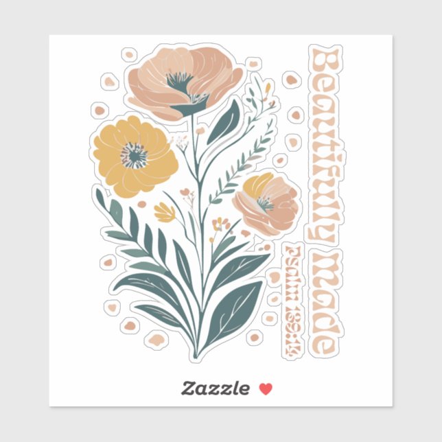 Schöne Made Psalm Boho Christlich Inspirationa Aufkleber (Blatt)