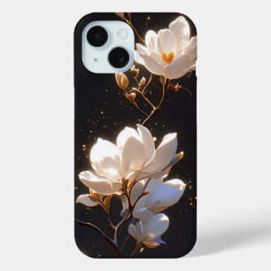 Schöne Magnolia-Blume im schwarzen Hintergrund Case-Mate iPhone Hülle