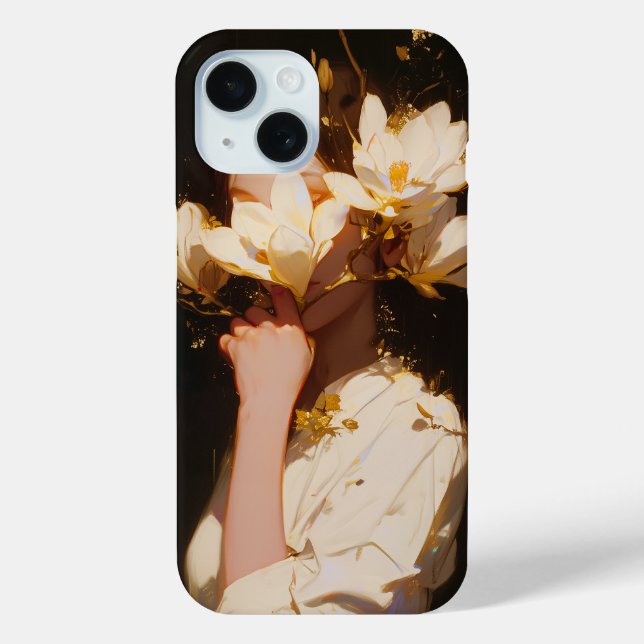 Schöne Magnolia Blume und Frauen Case-Mate iPhone Hülle (Rückseite)