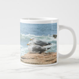 Schöne Maine Küste Acadia Seagulls Jumbo-Tasse