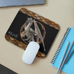 Schöne majestätische Bronze-Drachen-Skala Mousepad<br><div class="desc">This design was created though digital art. It may be personalized in the area provide or customizing by choosing the click to customize further option and changing the name, initials or words. You may also change the text color and style or delete the text for an image only design. Kontakt...</div>