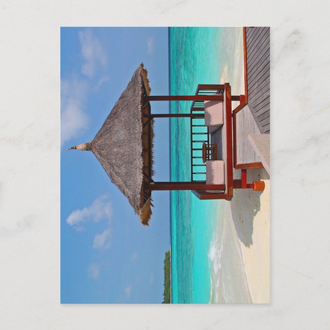 Schöne Malediven-Inseln Postkarte (Vorderseite)