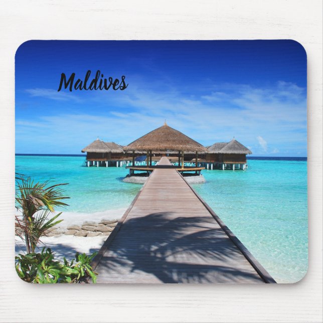 Schöne Malediven Mousepad (Vorne)