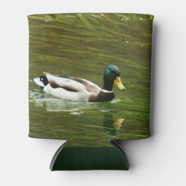 Schöne Mallard Duck Gliding über den See Dosenkühler