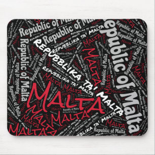 Schöne Malta Flag Farben Patriotic Mousepad