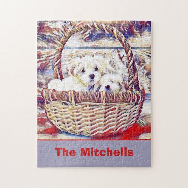 Schöne maltesische Welpenrübe (Vertikal)