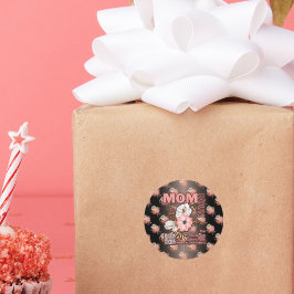 Schöne Mama-Auswahl überall Runder Aufkleber