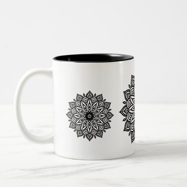 Schöne Mandala Design Tasse (Links)