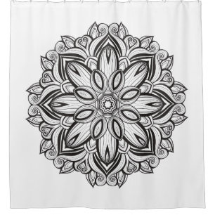 Schöne Mandala Duschvorhang
