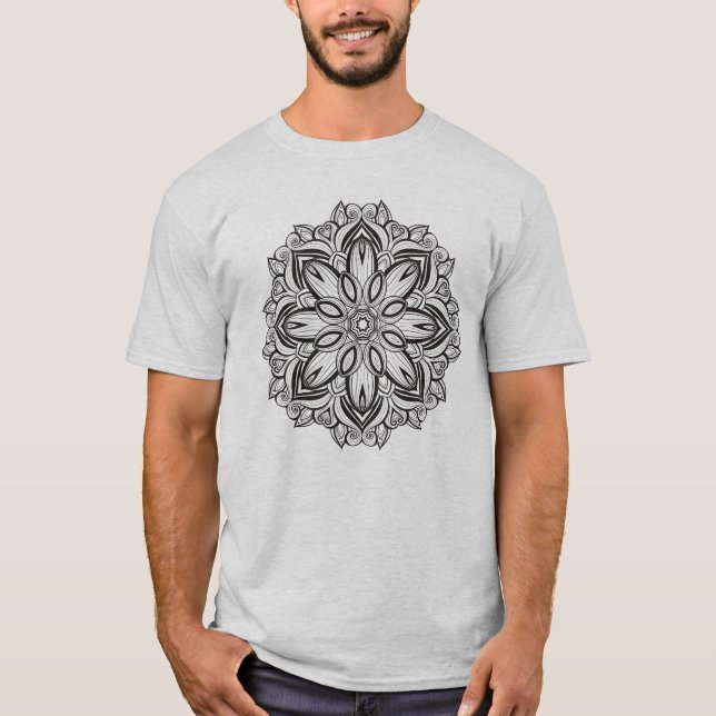 Schöne Mandala T-Shirt (Vorderseite)