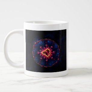 Schöne manipulierte Mandelbrot-Fraktal Jumbo-Tasse