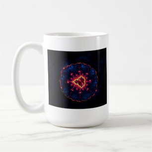 Schöne manipulierte Mandelbrot-Fraktal Kaffeetasse