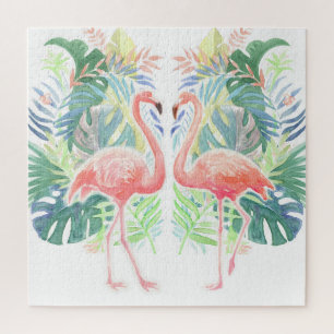 Schöne Märchen für zwei Flamingo Tropical Blume