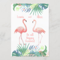 Schöne Märchen für zwei Flamingo Tropical Blume