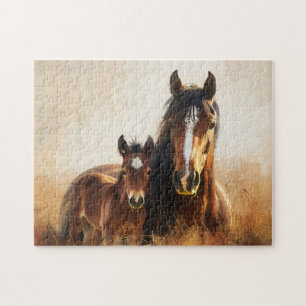 Schöne Mare- und Foal-Malerei
