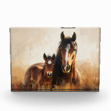 Schöne Mare- und Foal-Malerei