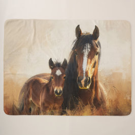Schöne Mare- und Foal-Malerei Sherpadecke