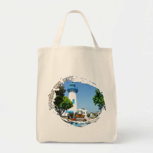 Schöne Marina Del Rey Grocertasche! Tragetasche (Vorne)