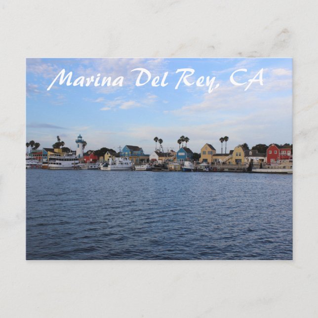 Schöne Marina del Rey Postcard! Postkarte (Vorderseite)