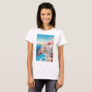 schöne marokkanische Stadtmalerei in Shirt