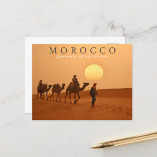Schöne Marrakesch Sunset Marokko Wüste Postkarte
