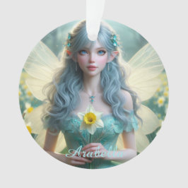 Schöne März Fairy in Daffodien Ornament
