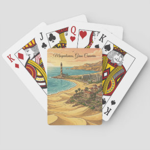 Schöne Maspalomas Gran Canaria Dünen Landschaft Spielkarten