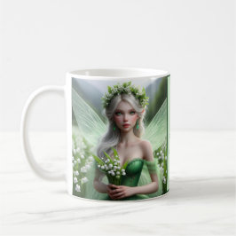 Schöne May Fairy in Lilies of the Valley Kaffeetasse