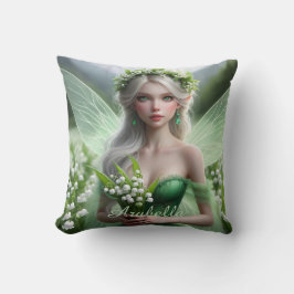 Schöne May Fairy in Lilies of the Valley Kissen
