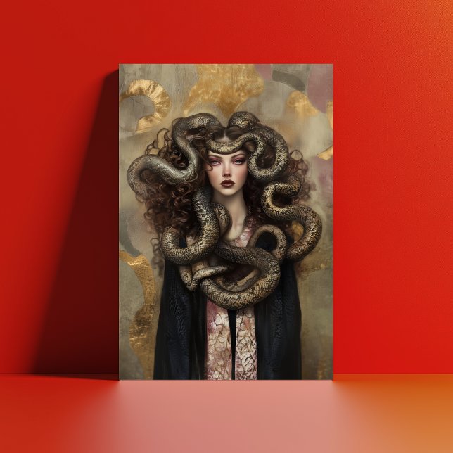 Schöne Medusa - Griechisches Jugendstil-Portrait 0 Postkarte (Von Creator hochgeladen)