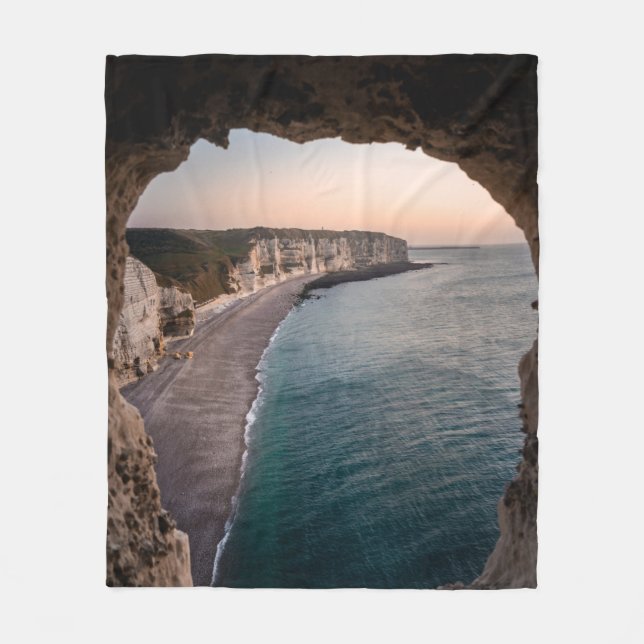 Schöne Meereslandschaft Fleecedecke (Vorderseite)