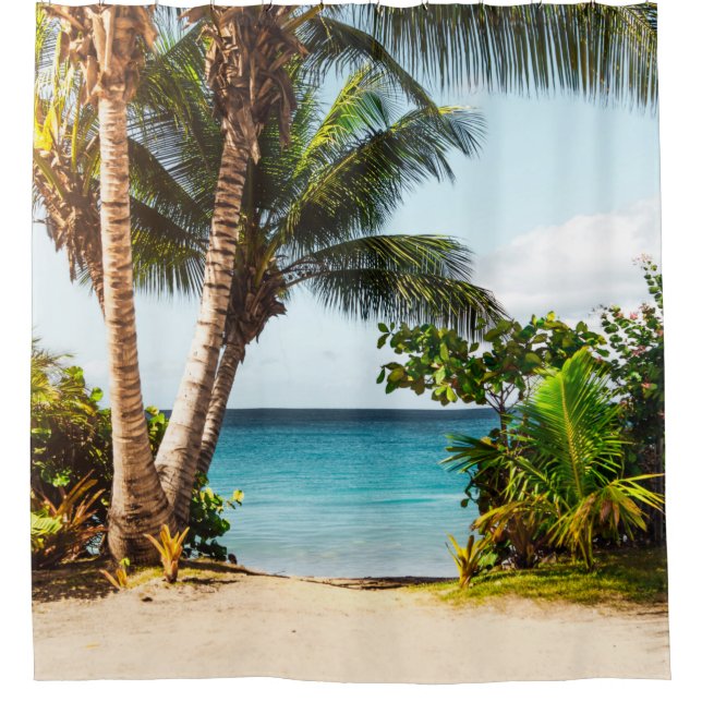 Schöne Meereslebewesen Duschvorhang (Vorderseite)