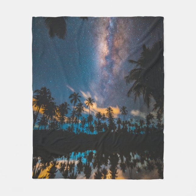 Schöne Meereslebewesen Fleecedecke (Vorderseite)