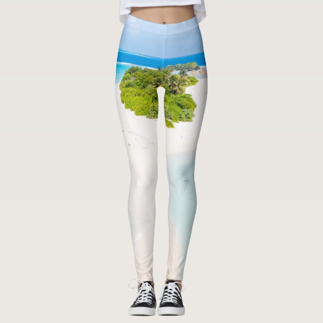 Schöne Meereslebewesen Leggings (Vorderseite)