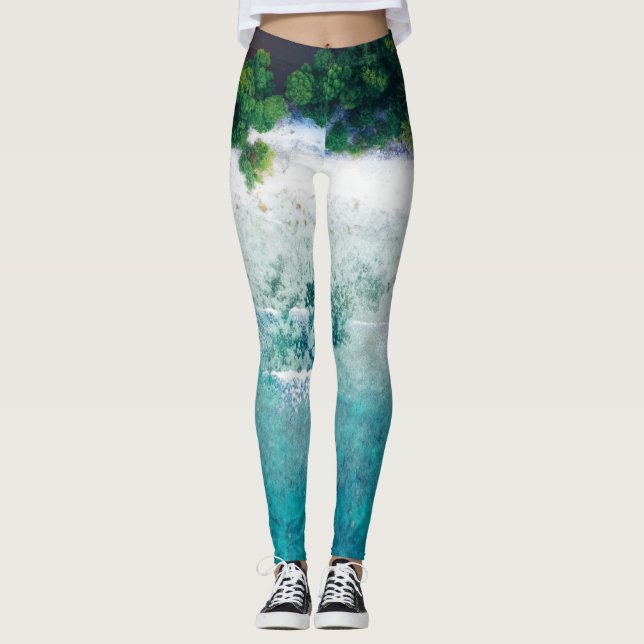 Schöne Meerestiere Leggings (Vorderseite)