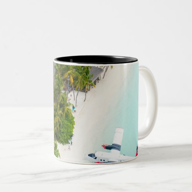 Schöne Meerestiere Zweifarbige Tasse (VorderseiteRechts)