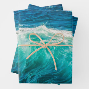 Schöne Meereswellen Geschenkpapier Set