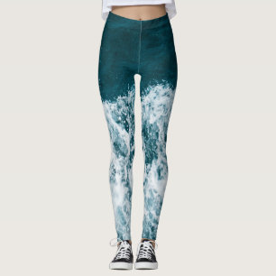 Schöne Meereswellen Leggings