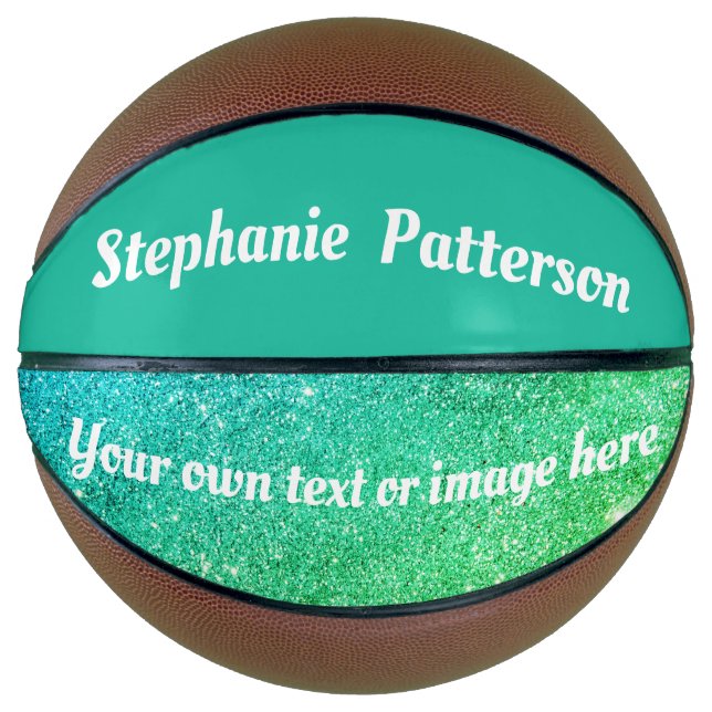 Schöne Meerjungfrau Aquamariner Glitzer Sparkling  Basketball (Vorderseite)