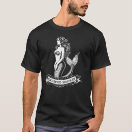 Schöne Meerjungfrau-Silhouette Illustration T-Shirt